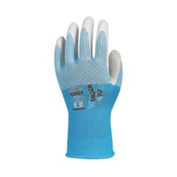 Wonder Grip WG-522W Bee-Tough Protective Work Gloves Blue / White Large