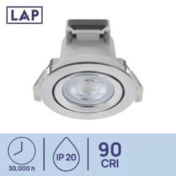 LAP Ubertas Tilt  LED Downlight Polished Chrome 4W 420lm