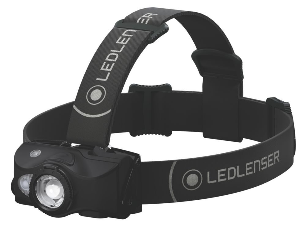 LEDlenser MH8 Rechargeable LED Head Torch Black 40 600lm Screwfix
