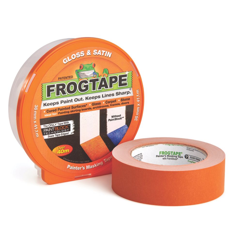 Frogtape Gloss Satin Masking Tape 41.1m x 36mm Screwfix