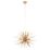 Quay Design Peacock LED 9-Light Ceiling Light Satin Brushed Gold 18W 200lm