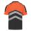 Regatta Hi-Vis XPro Short Sleeve T-Shirt Black/Orange Large 42" Chest