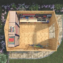 Mercia Modular 10' x 11' 6" (Nominal) Apex Shiplap T&G Timber Workshop