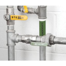 Essentials Condensate Pipe Marking Tape Green 33m x 50mm