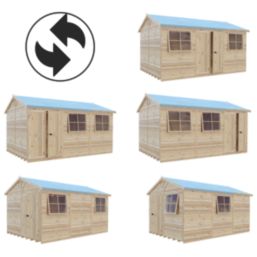 Shire  15' x 10' 6" (Nominal) Apex Tongue & Groove Timber Workshop with Assembly