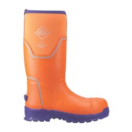 Muck Boots Grit S5 Size 8  Orange  Safety Wellies