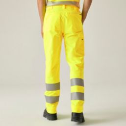Regatta Pro Contract Stretch Action Trousers Yellow 46" W 31" L