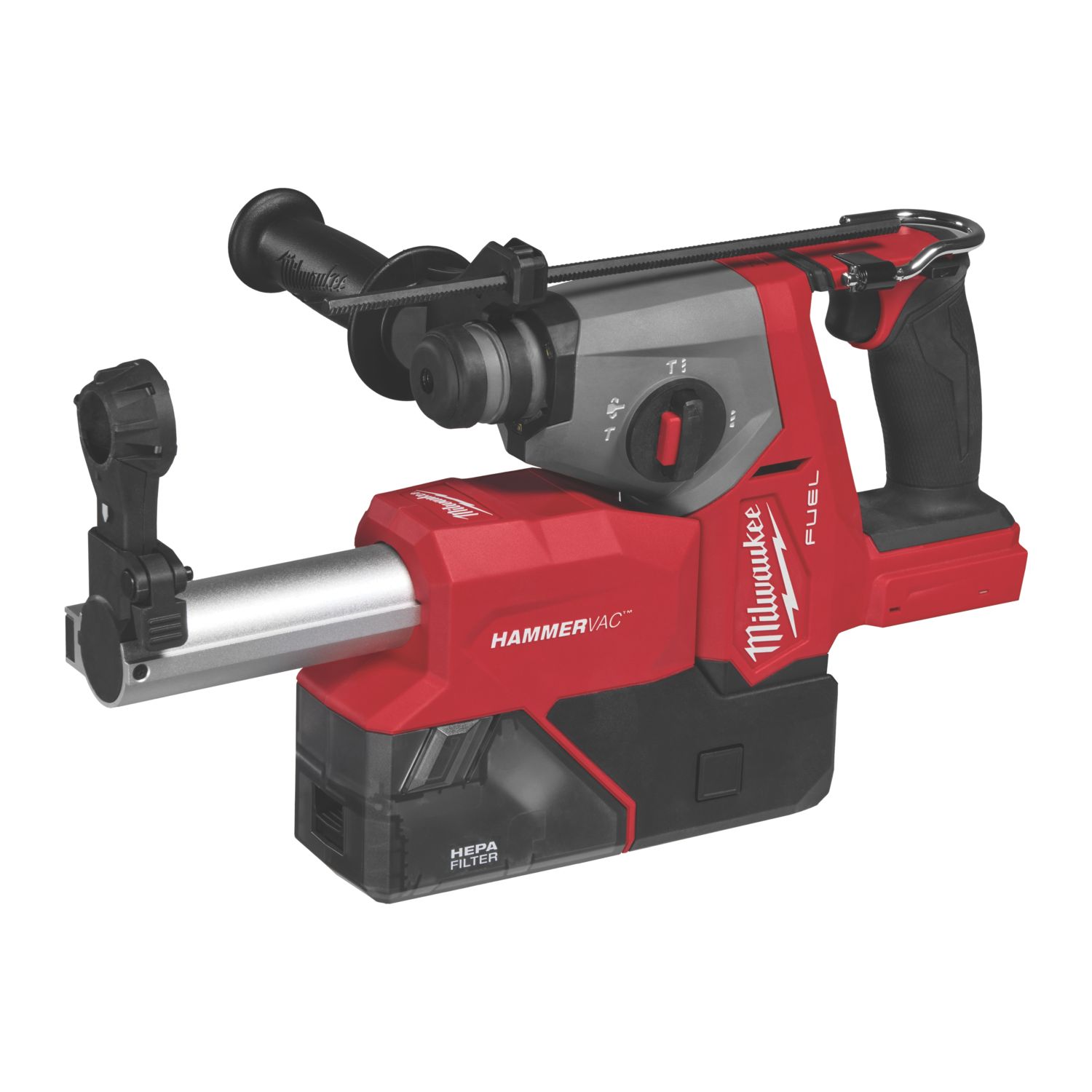 Milwaukee M18 FHACDDE-0C FUEL 18V Li-Ion RedLithium Brushless Cordless SDS+ Drill & Dust Extractor Kit - Bare (957EN)