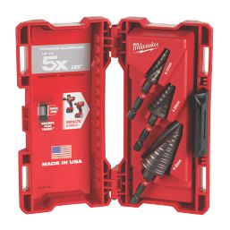 Milwaukee Step Drill Set 4 30mm 3 Pieces Screwfix