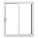 Crystal  Left-Handed White uPVC Sliding Patio Door Set 2090mm x 2090mm