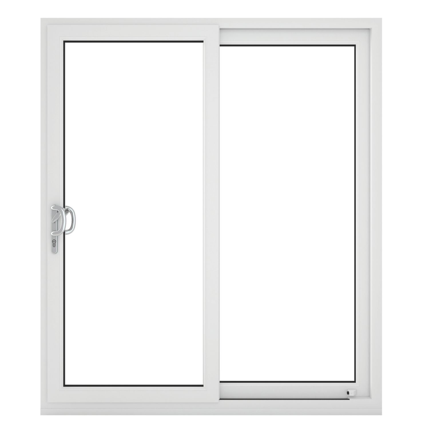 Crystal Left-Handed White uPVC Sliding Patio Door Set 2090mm x 2090mm (957JP)