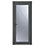 Crystal  Fully Glazed 1-Obscure Light Right-Hand Opening Anthracite Grey uPVC Back Door 2090mm x 920mm