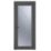 Crystal  Fully Glazed 1-Obscure Light Right-Handed Anthracite Grey uPVC Back Door 2090mm x 920mm