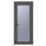 Crystal  Fully Glazed 1-Obscure Light Right-Handed Anthracite Grey uPVC Back Door 2090mm x 920mm