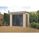 Forest Xtend 9 ' 6" x 8' (Nominal) Pent Insulated Garden Office with Base