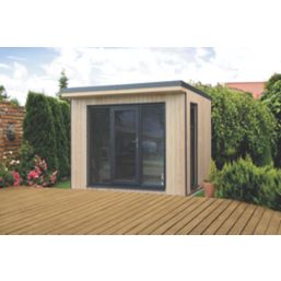 Forest Xtend 9 ' 6" x 8' (Nominal) Pent Insulated Garden Office with Base