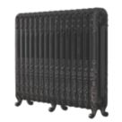Arroll 794mm x 1009mm 5325BTU Black / Silver Cast Iron 2 Column Radiator