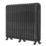 Arroll 794mm x 1009mm 5325BTU Black / Silver Cast Iron 2 Column Radiator