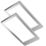 Sensio Neo TrioTone Rectangular LED Under Cabinet Lights Steel 9.6W 240 - 280lm 2 Pack