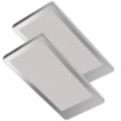 Sensio Neo TrioTone Rectangular LED Under Cabinet Lights Steel 9.6W 240 - 280lm 2 Pack