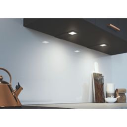 Sensio Astro TrioTone Rectangular LED Cabinet Downlights Matt Black 14.4W 280-300lm 3 Pack