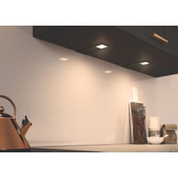 Sensio Astro TrioTone Rectangular LED Cabinet Downlights Matt Black 14.4W 280-300lm 3 Pack