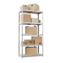 Essentials  5-Tier Metal Garage Shelving Unit 900mm x 450mm x 1800mm