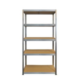 Essentials  5-Tier Galvanised Steel Boltless Shelving Unit 900mm x 450mm x 1800mm