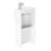 Newland  Single Door Floor Standing Vanity Unit with Basin Gloss White 400mm x 220mm x 850mm