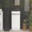 Newland  Single Door Floor Standing Vanity Unit with Basin Gloss White 400mm x 220mm x 850mm