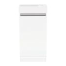 Newland  Single Door Floor Standing Vanity Unit with Basin Gloss White 400mm x 220mm x 850mm