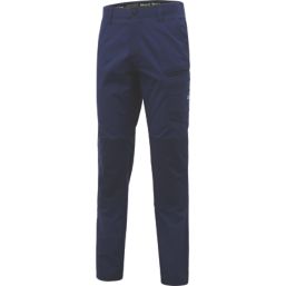 Hard Yakka Raptor Active Work Trousers Navy 32" W 32" L