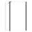Triton Neo  Frameless Showerwall & Swivel Panel Black 1200mm x 2000mm