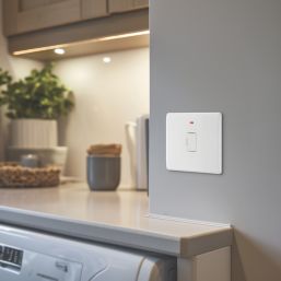 British General  13A Unswitched Fused Spur with LED White