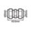 Flomasta  Brass Compression Equal Couplers 15mm 2 Pack