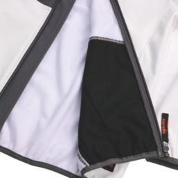 Scruffs Worker  Softshell Jacket White / Graphite X Large 50" Chest