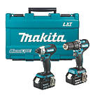 Refurb Makita DLX2414T01 18V 2 x 5.0Ah Li-Ion LXT Brushless Cordless Twin Pack