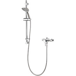 Aqualisa Sierra Rear-Fed Concealed/Exposed Chrome Thermostatic Concentric Shower