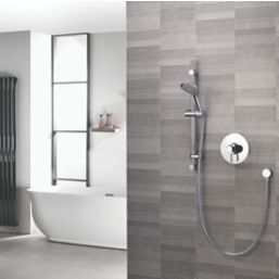 Aqualisa Sierra Rear-Fed Concealed/Exposed Chrome Thermostatic Concentric Shower