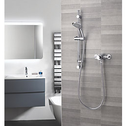 Aqualisa Sierra Rear-Fed Concealed/Exposed Chrome Thermostatic Concentric Shower