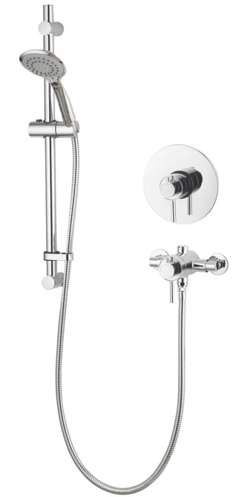 Aqualisa Sierra RearFed Concealed/Exposed Chrome Thermostatic