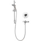Aqualisa Sierra Rear-Fed Concealed/Exposed Chrome Thermostatic Concentric Shower
