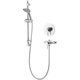 Aqualisa Sierra Rear-Fed Concealed/Exposed Chrome Thermostatic Concentric Shower