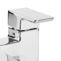 Bristan Cobalt Chrome 125mm Deck Mounted Lever 2 Tap Holes Bath Mixer Tap
