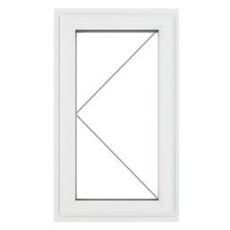 Crystal  Left-Hand Opening Clear Double-Glazed Casement White uPVC Window 610mm x 820mm