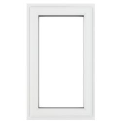 Crystal  Left-Hand Opening Clear Double-Glazed Casement White uPVC Window 610mm x 820mm