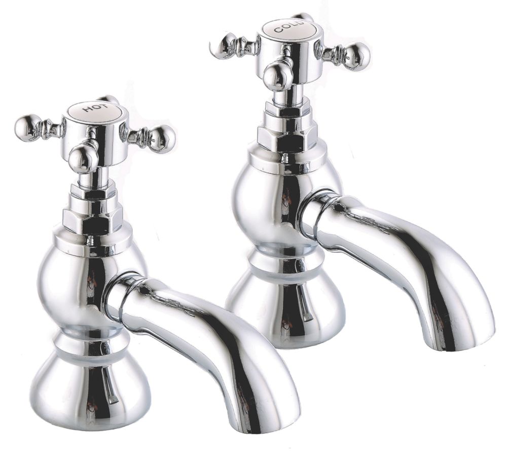 ETAL Eden Pillar Bath Taps | Bath Taps | Screwfix.com