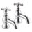 ETAL Eden Polished Chrome 139mm Deck Mounted Cross Head 2 Tap Holes Bath Pillar Tap