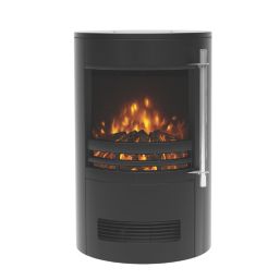 Be Modern Tunstall  Black Electric Freestanding Stove 410mm x 645mm