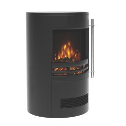 Be Modern Tunstall  Black Electric Freestanding Stove 410mm x 645mm